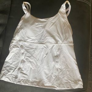 Lululemon white tank top race length